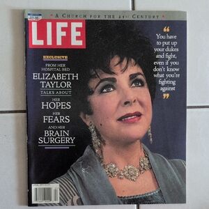 Vintage LIFE Magazine Cover Featuring Elizabeth Taylor